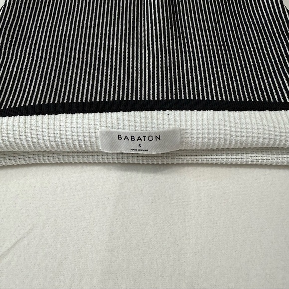 Babaton (Aritzia) Black & White Striped Tube Top - Picture 2 of 2